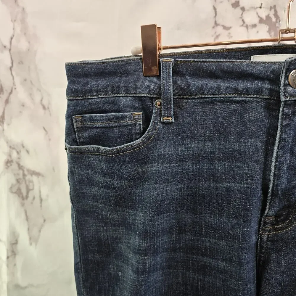 Pistola Jeans Women 31 High Rise Denim Dark Wash Skinny Moody Whiskering